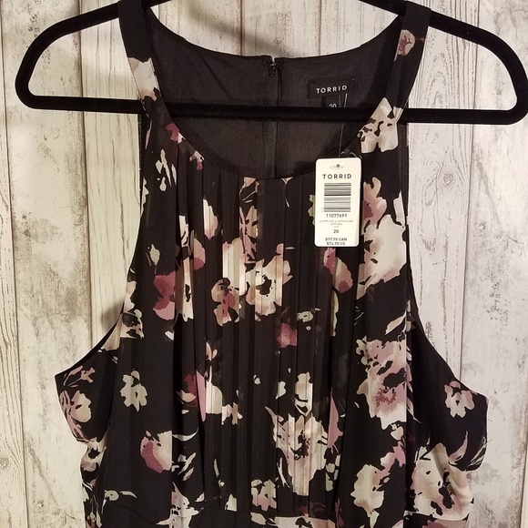 Torrid Floral Print Chiffon Hi-Lo Dress, NWT - Picture 4 of 8